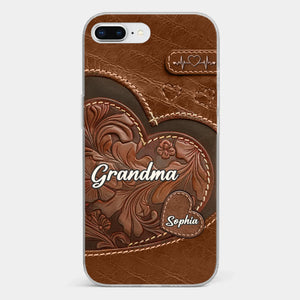 A Sweet Gift That Says You Care - Family Personalized Custom Clear Phone Case - Gift For Mom, Grandma