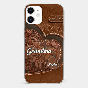 A Sweet Gift That Says You Care - Family Personalized Custom Clear Phone Case - Gift For Mom, Grandma