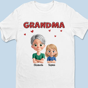 A Home Without Grandma Is Just A House - Family Personalized Custom Unisex T-shirt, Premium T-shirt, Hoodie - Mother's Day Gift For Mom, Grandma