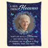 Custom Photo Blanket - Personalized Christmas Memorial Sympathy Gifts For Loss Of Mom, Dad - Love Never Ends, Only Grows Stronger